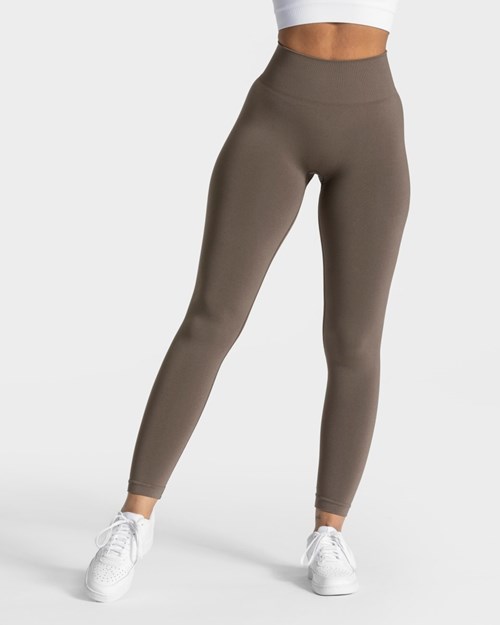 TEVEO Classy Leggings Taupe | HLYT25871