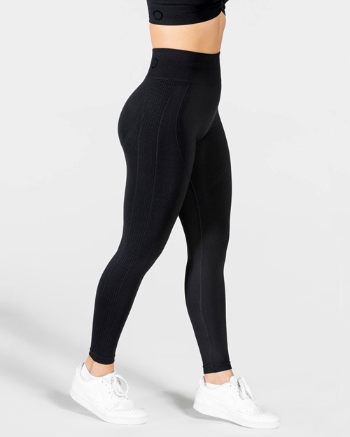 TEVEO Focus Scrunch Leggings Schwarz | RNJL02713