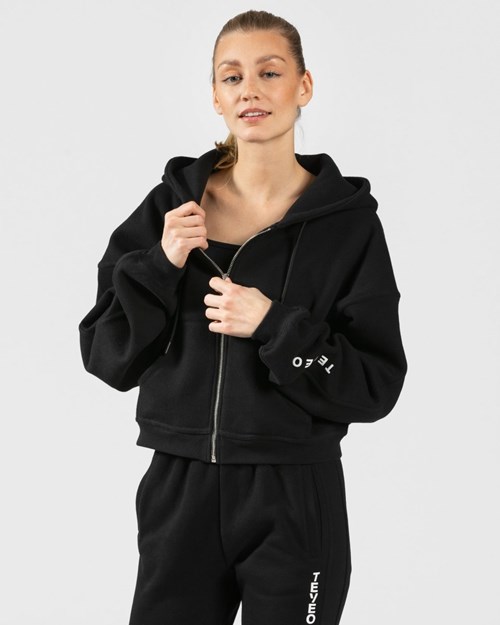 TEVEO Sassy Zip Hoodie Schwarz | NVHL32150