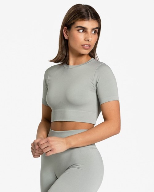 TEVEO Sensation Crop Top Gray | IYCZ38492