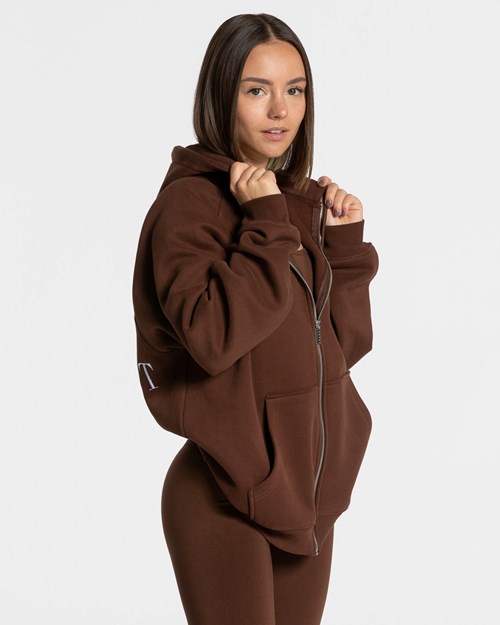 TEVEO Statement Oversized Jackets Kaffee | OTER75698