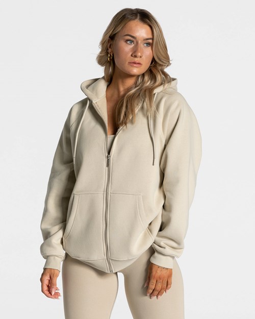 TEVEO Statement Oversized Jackets Sand | CJTR20894